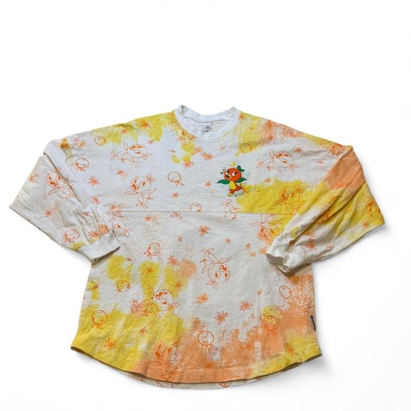 🍊 Disney World Orange Bird "HELLO SUNSHINE" Tie-Dye Spirit Jersey XS - Picture 3 of 10